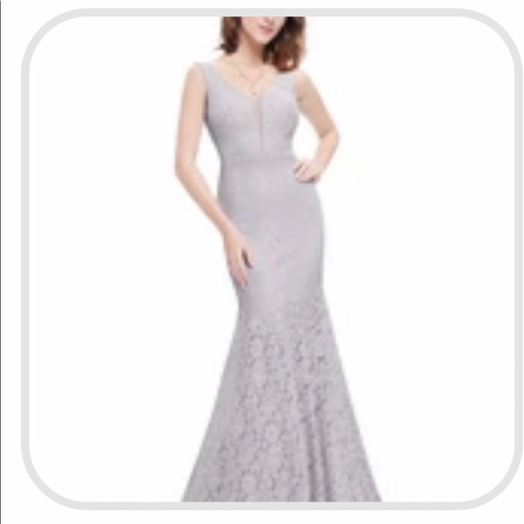 Lace Mermaid Wedding/Prom/Special Occasion Dress - Picture 4 of 4